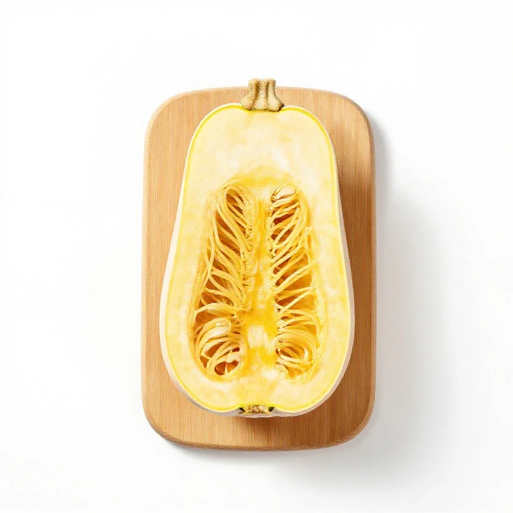 Spaghetti squash isolated on a white background