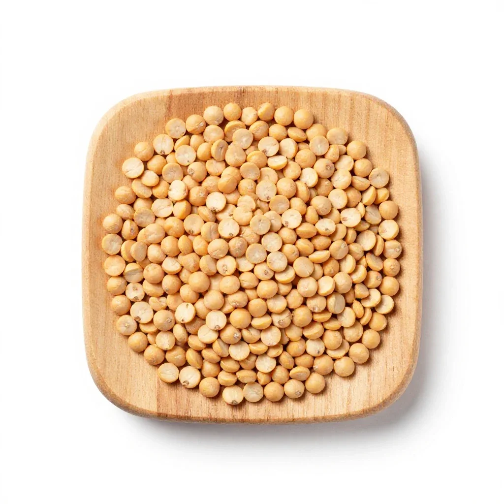 Split-pea isolated on a white background