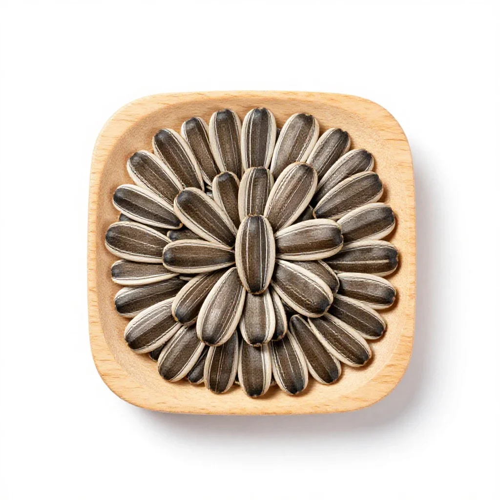 Sunflower seed isolated on a white background