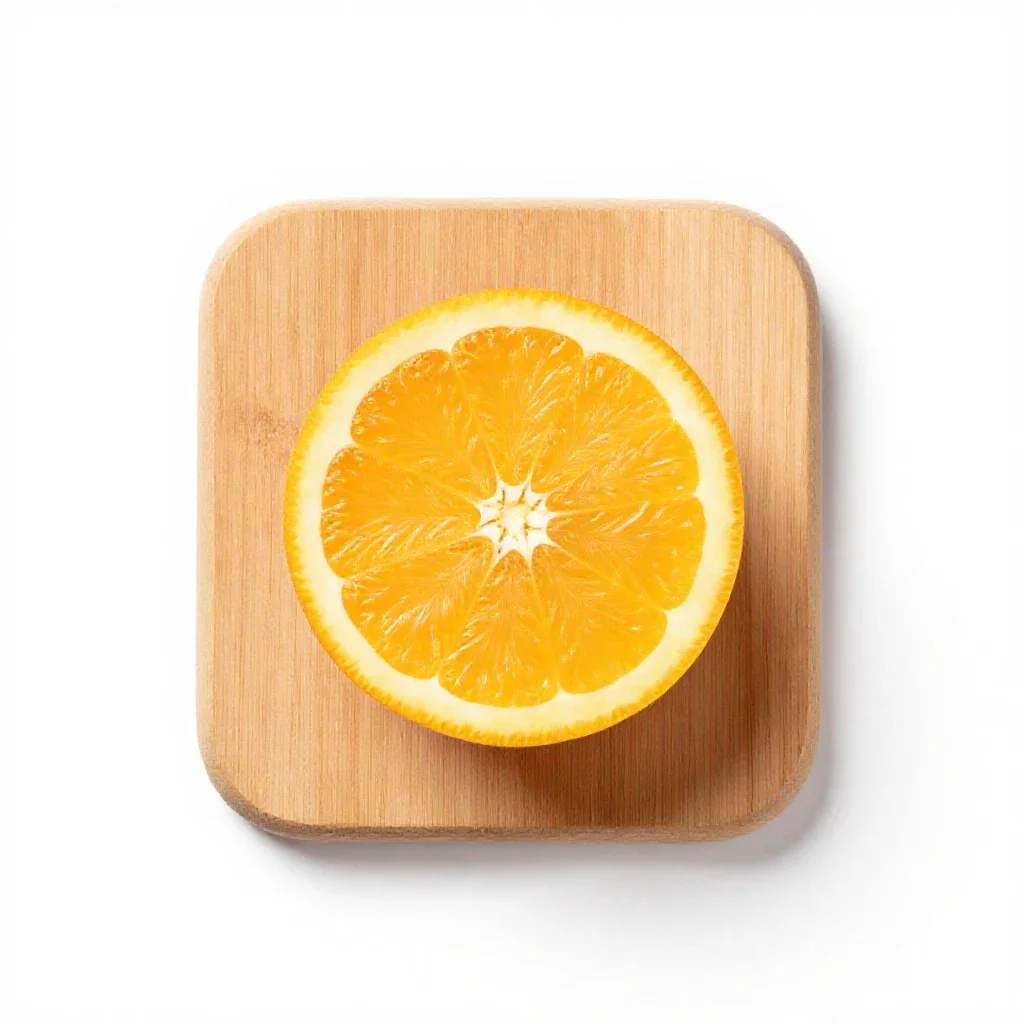 Sweet orange isolated on a white background