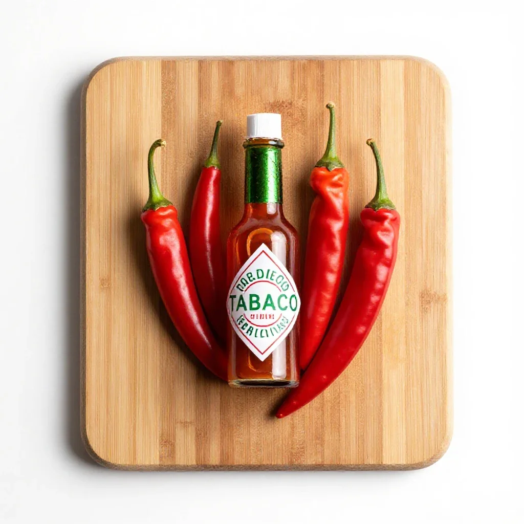 Tabasco isolated on a white background