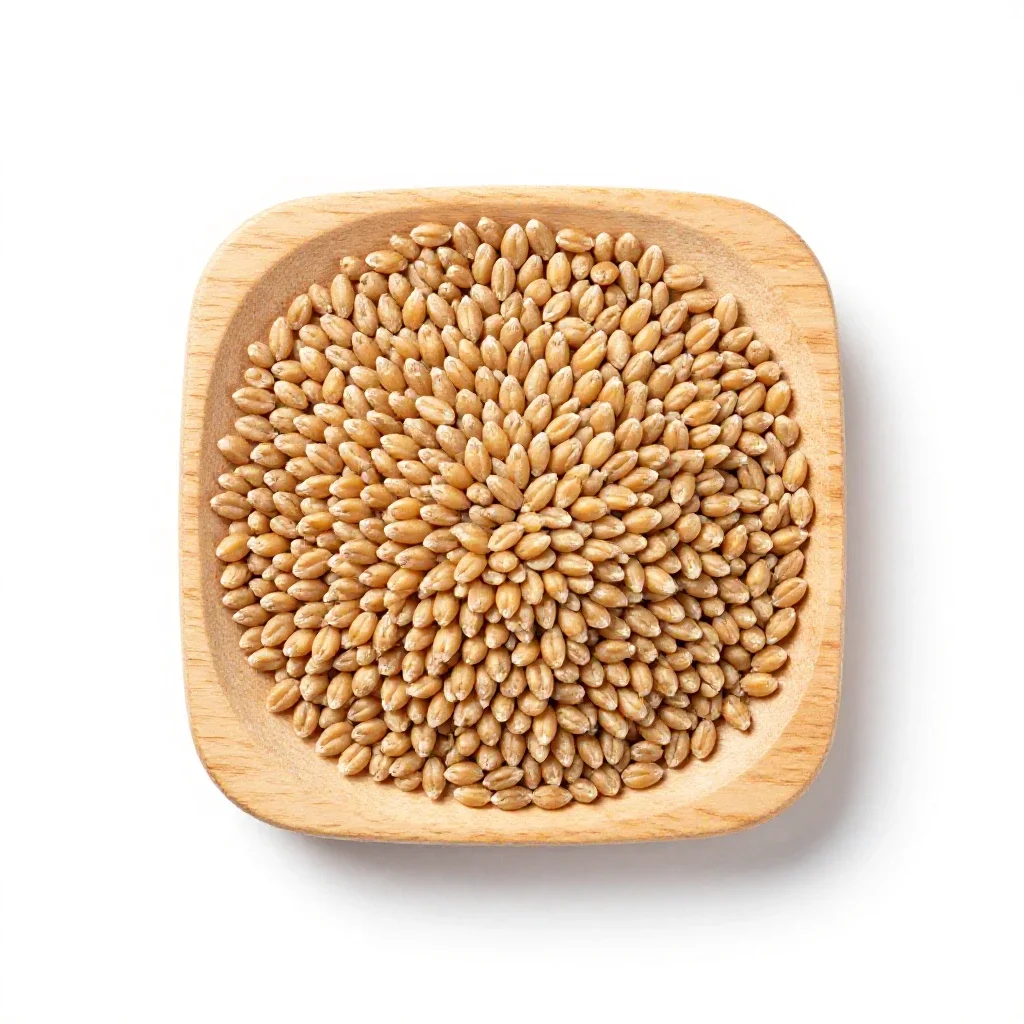 Wheat berry isolated on a white background