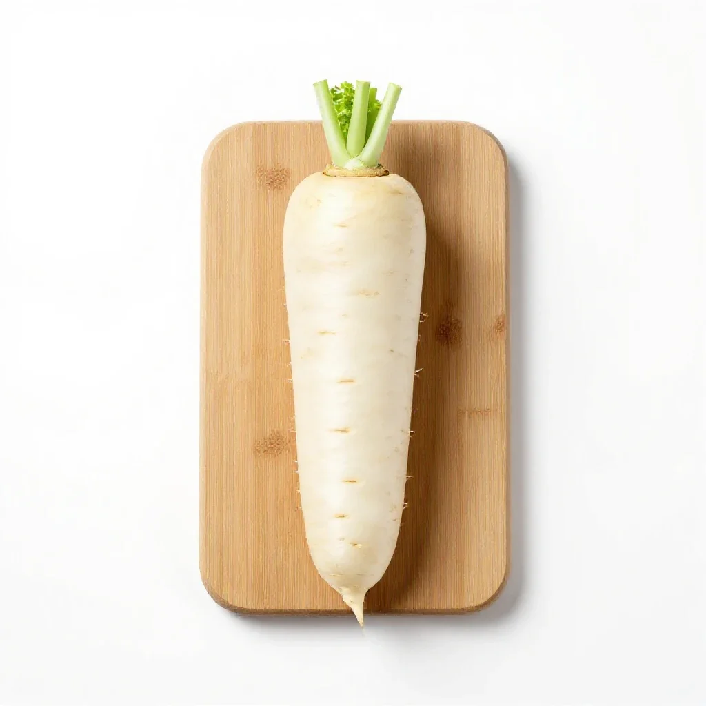 White turnip isolated on a white background