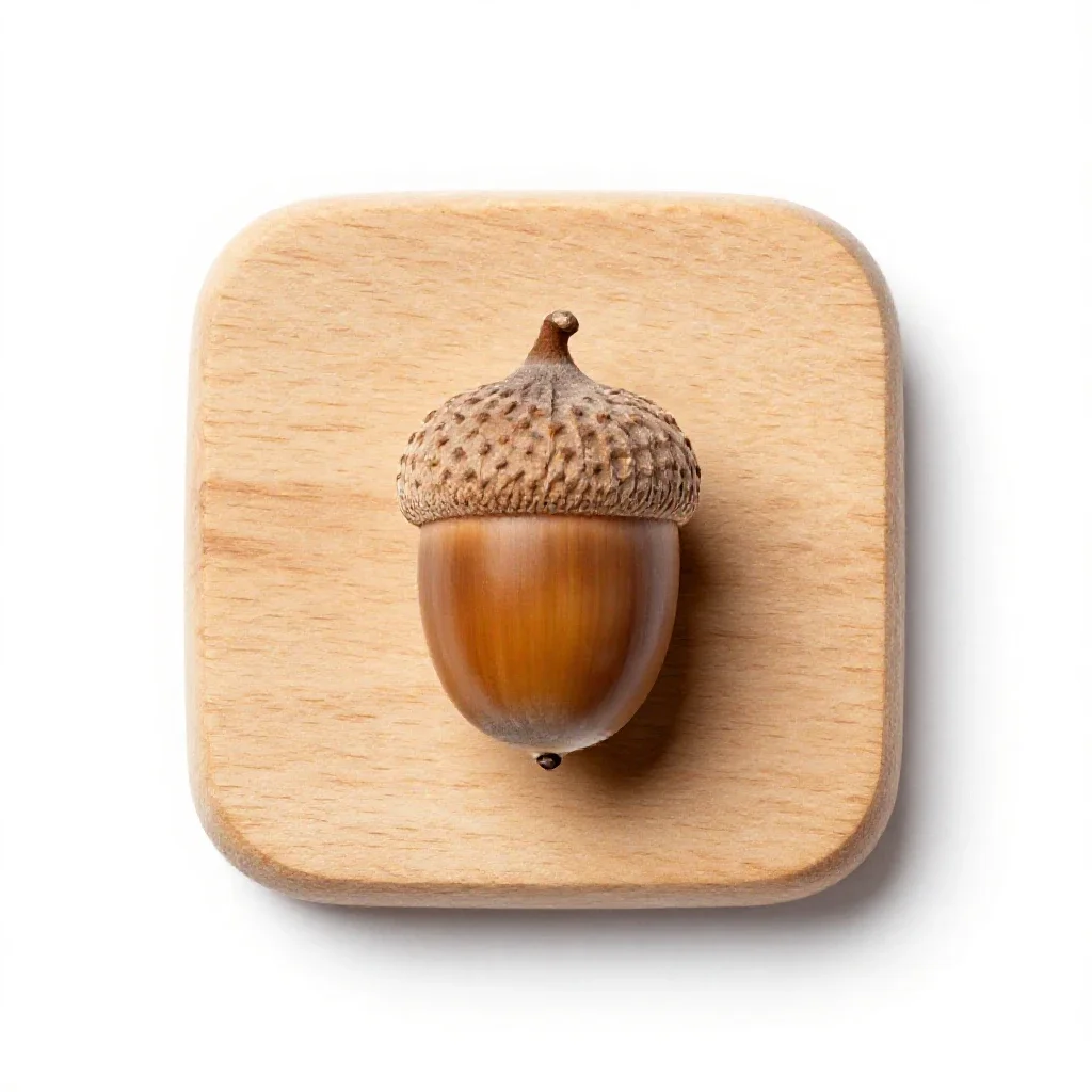 Acorn isolated on a white background