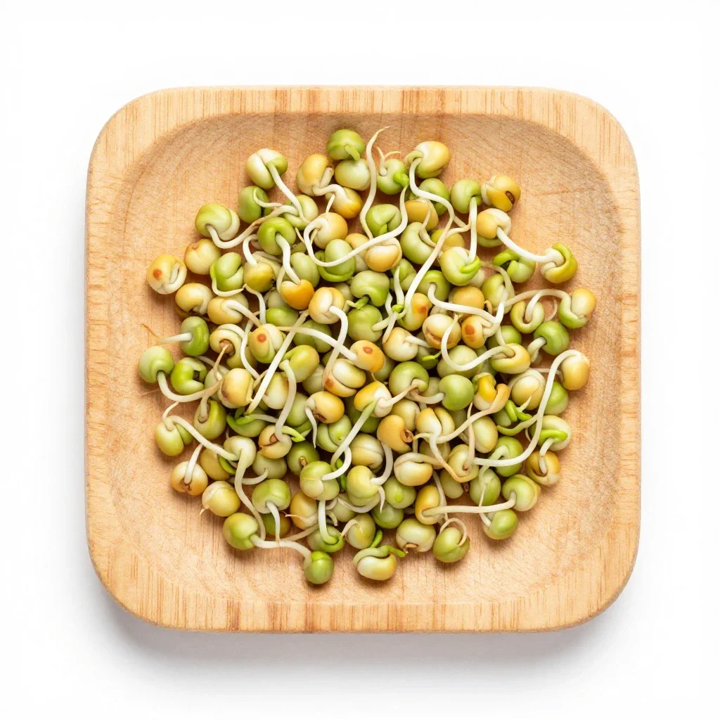 Alfalfa sprout isolated on a white background