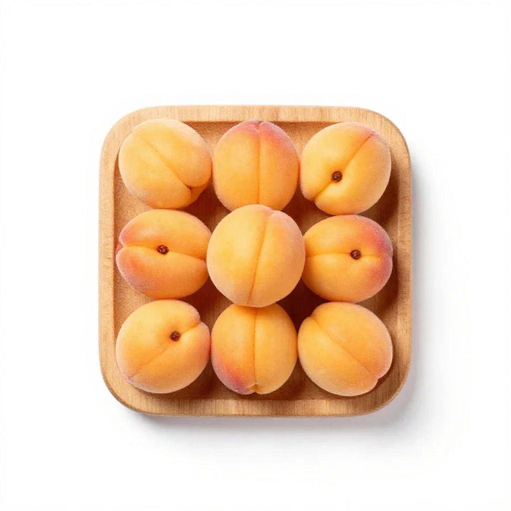 Apricot isolated on a white background