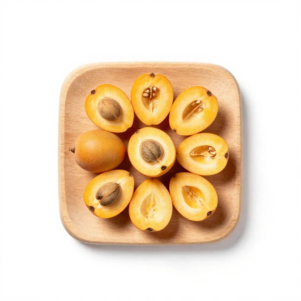 Edible fruit isolated on a white background