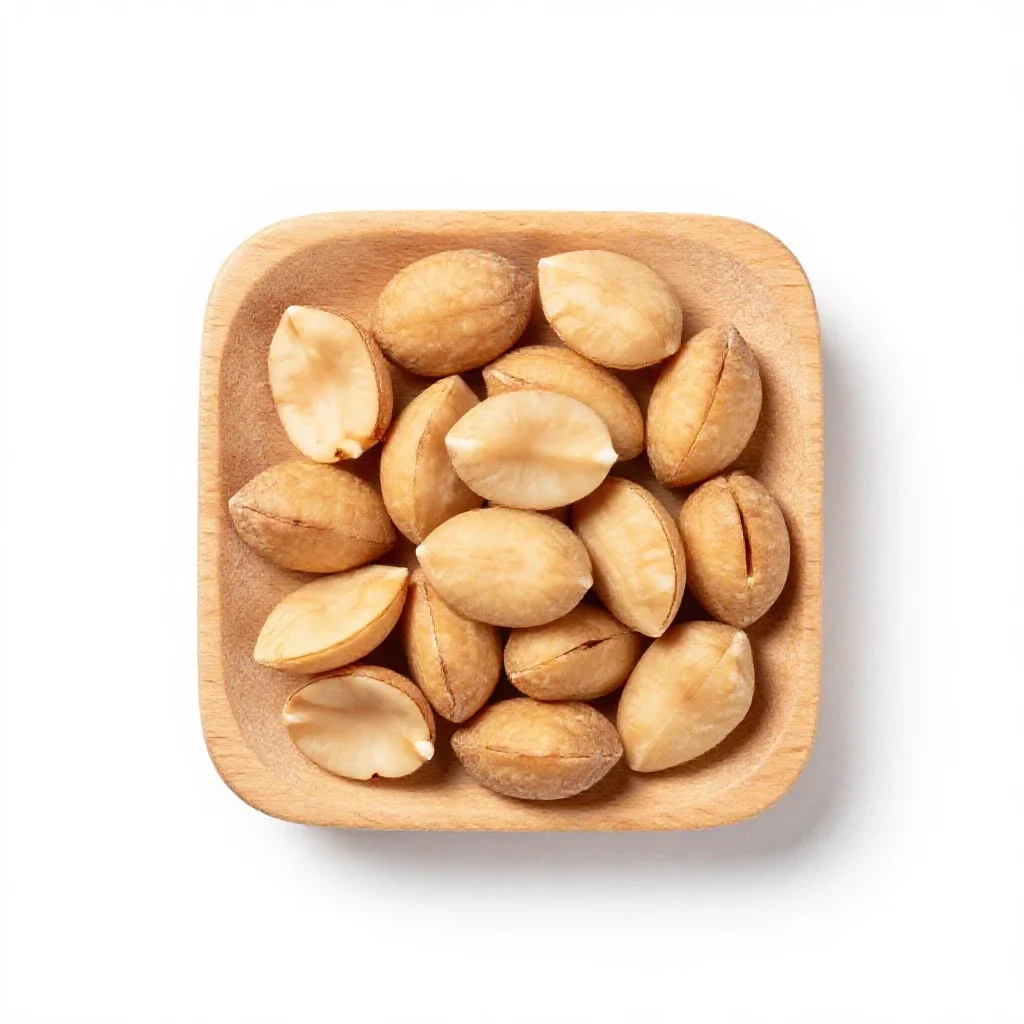 Edible nut isolated on a white background