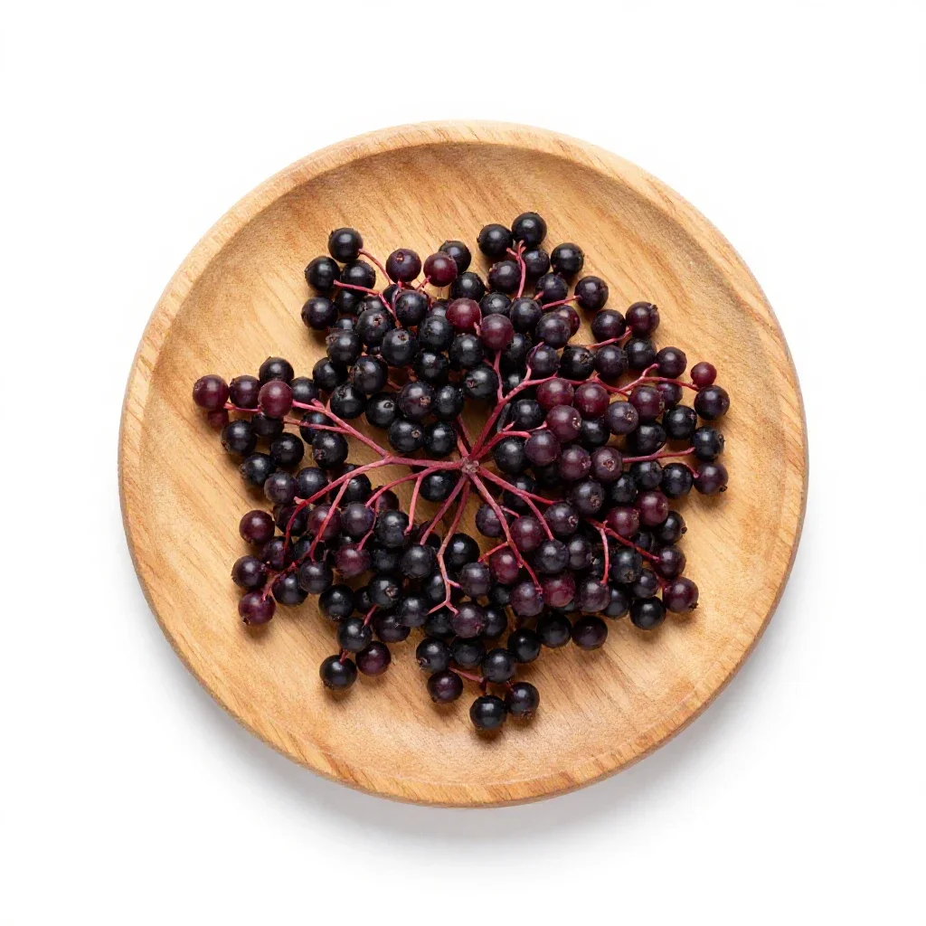 Elderberry isolated on a white background