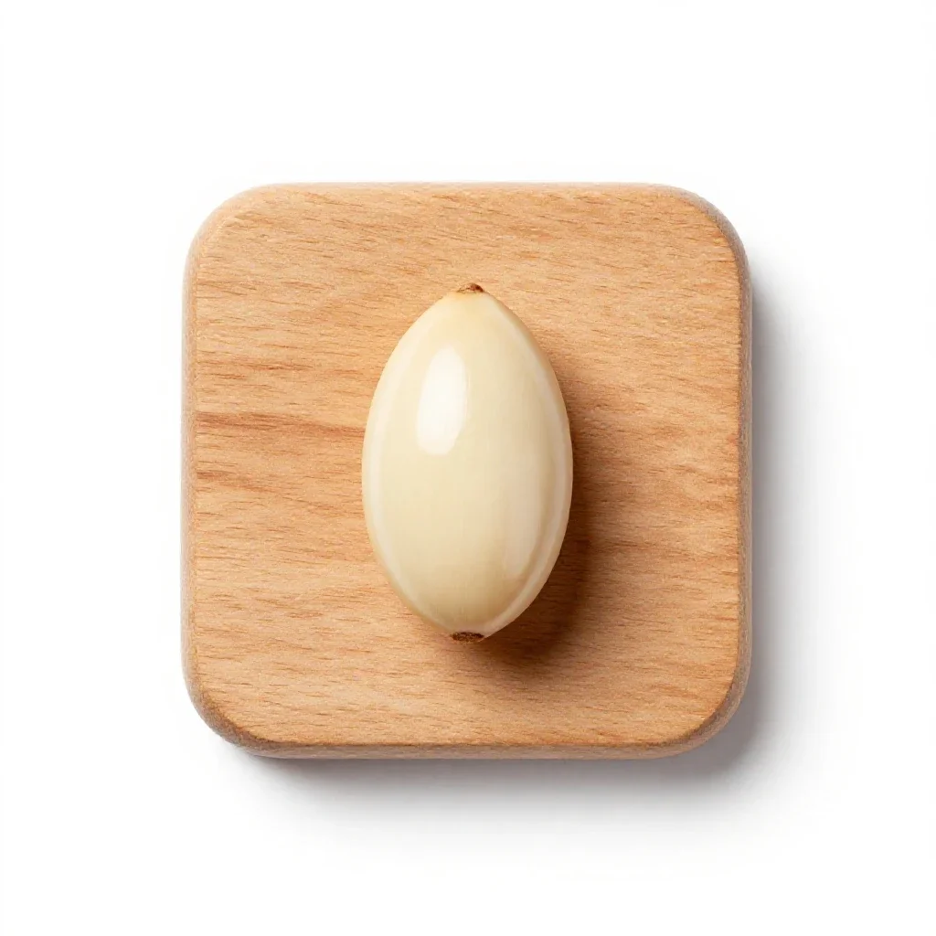 Ivory nut isolated on a white background