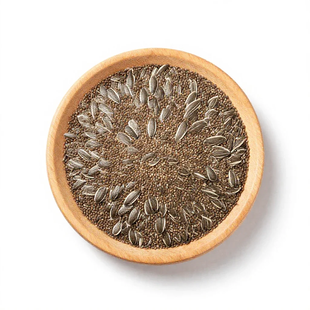 Oilseed isolated on a white background