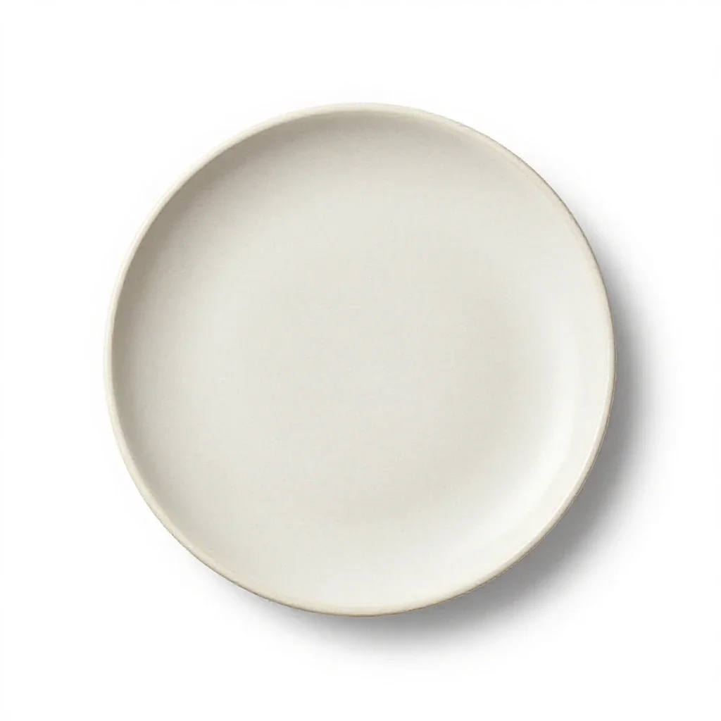 Place setting isolated on a white background