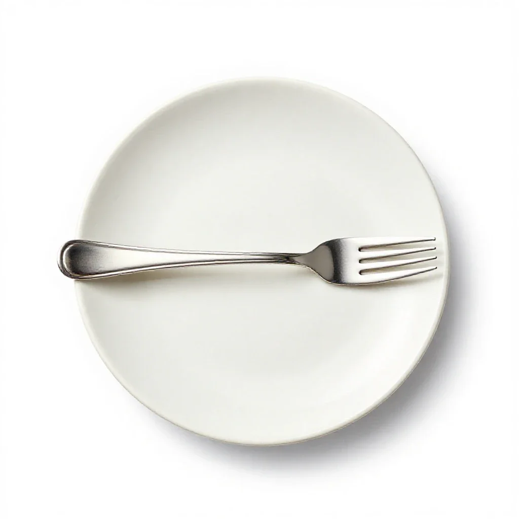 Silverware isolated on a white background