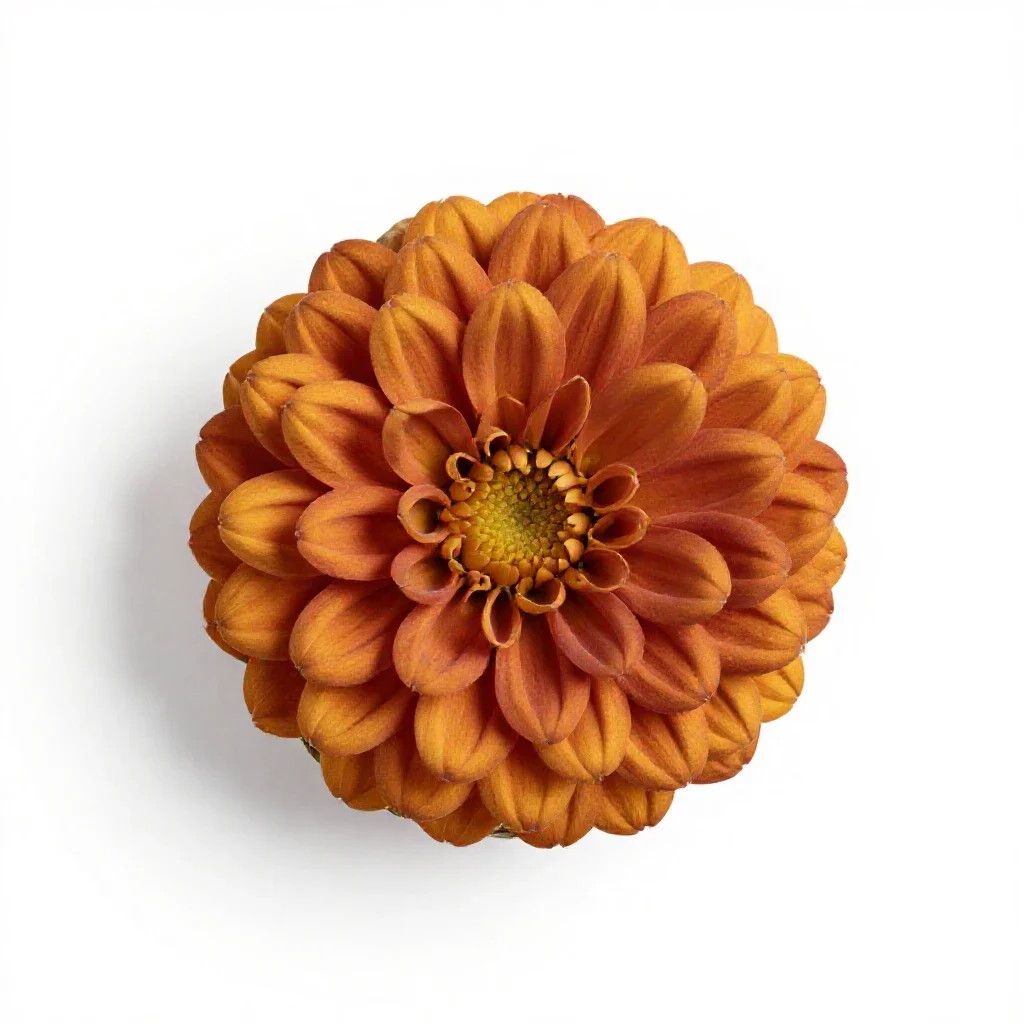 Basket flower isolated on a white background