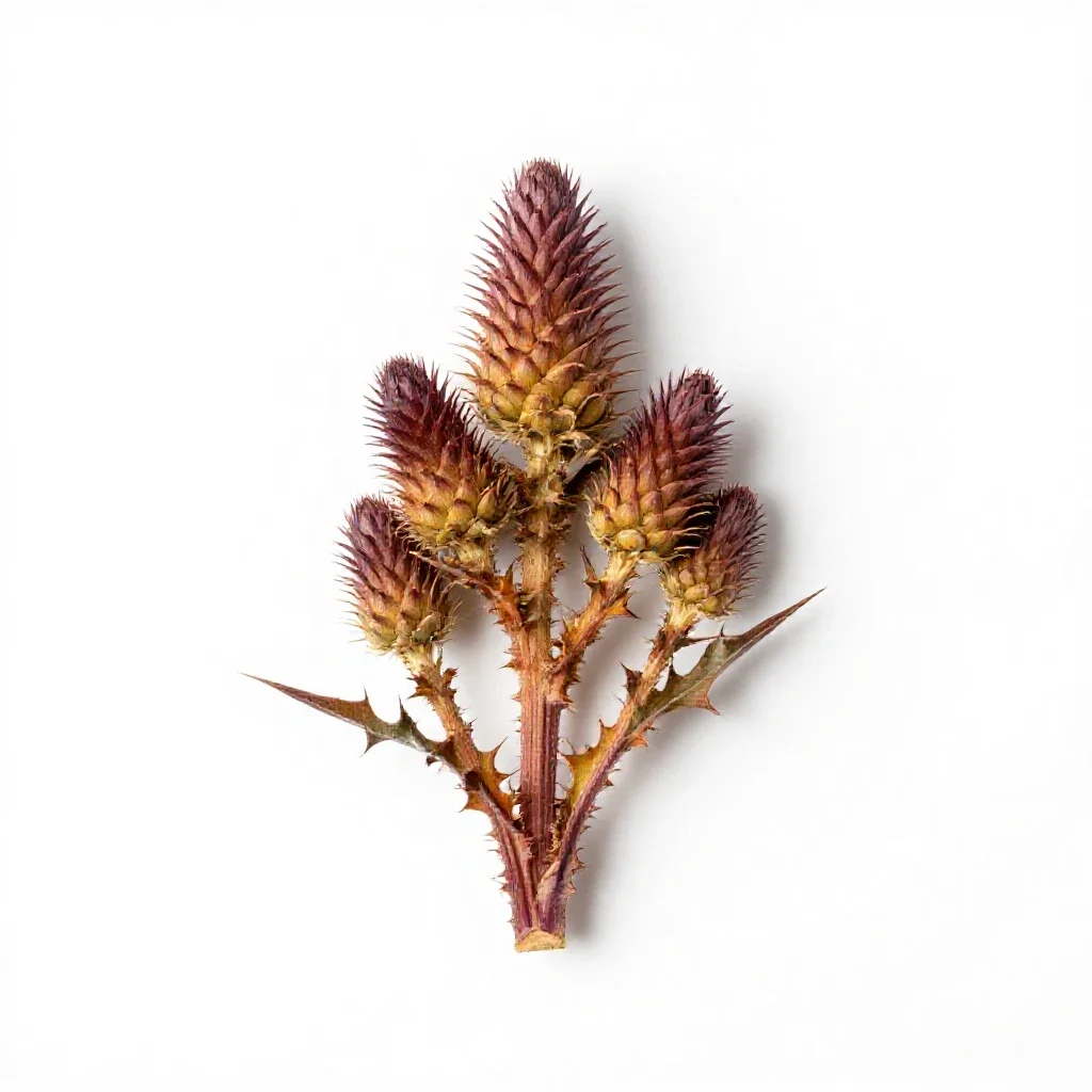 Plume thistle isolated on a white background