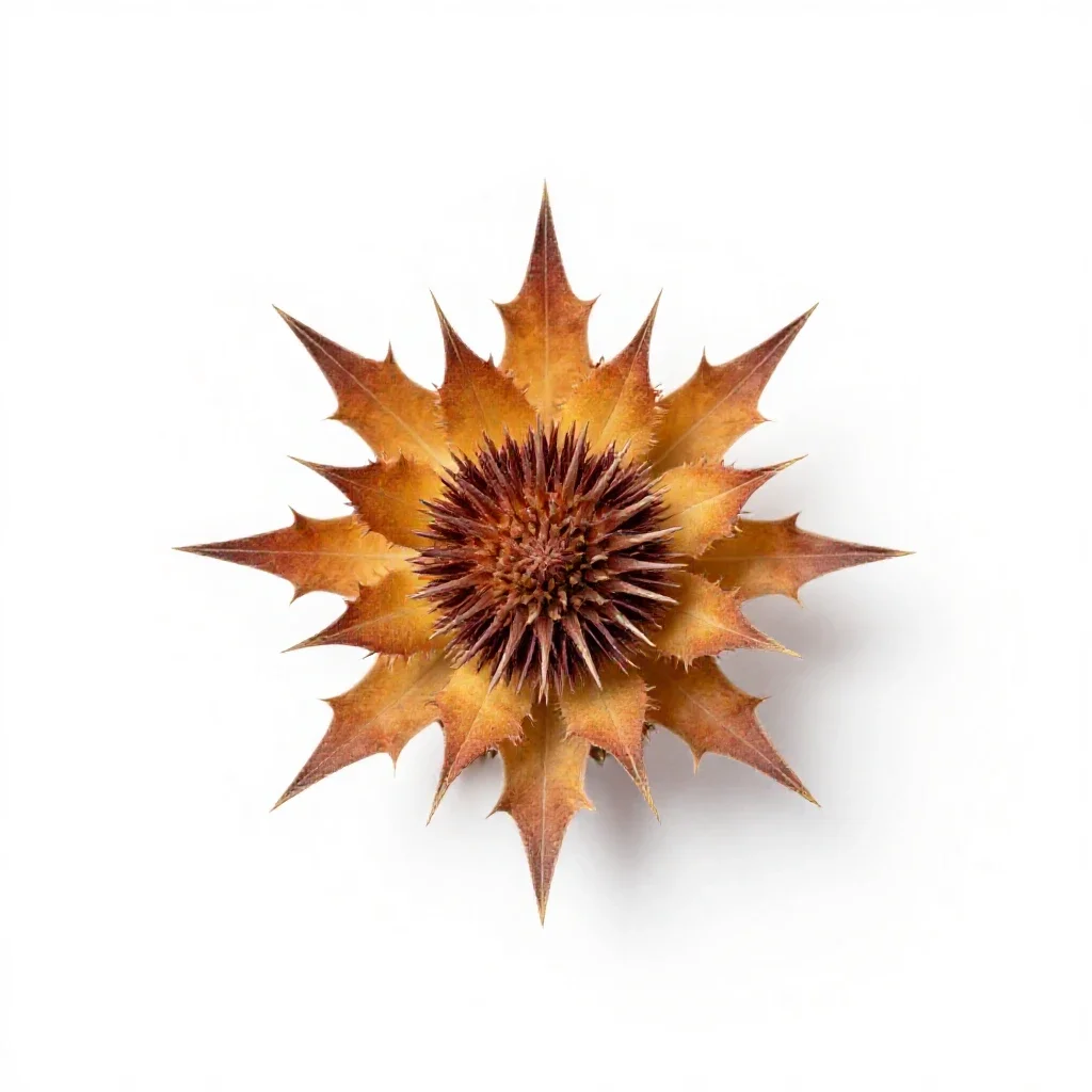 Star-thistle isolated on a white background