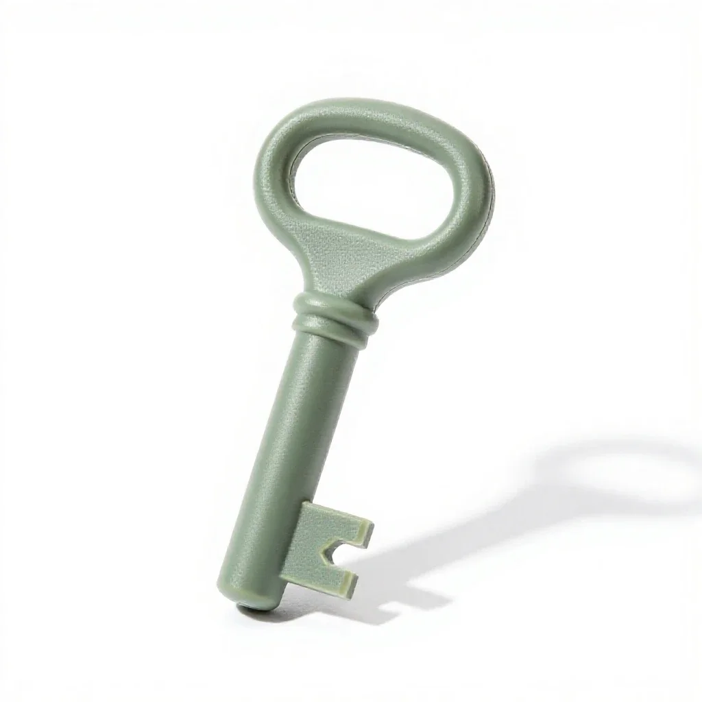 Church key isolated on a white background