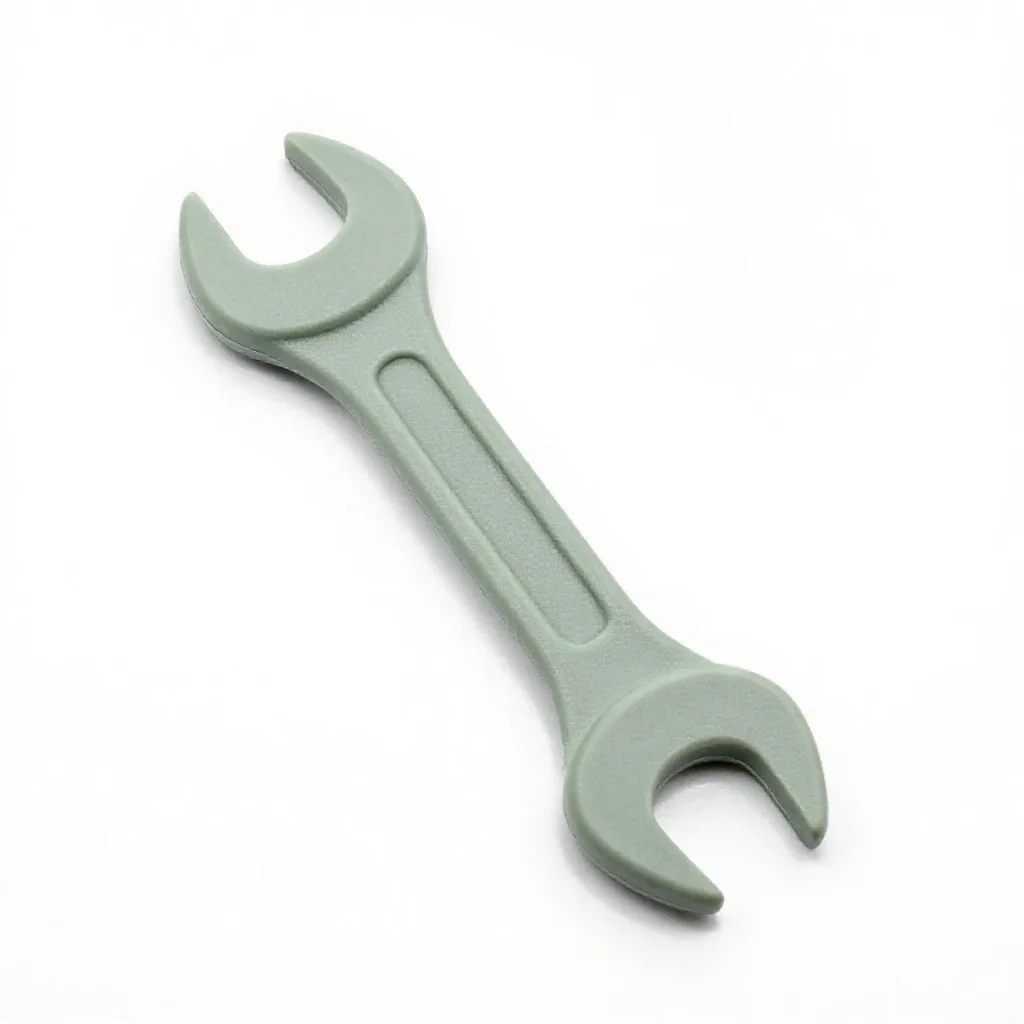 Crescent wrench isolated on a white background