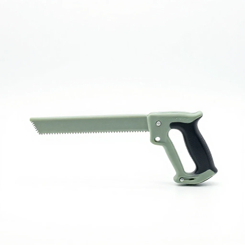 Folding saw isolated on a white background