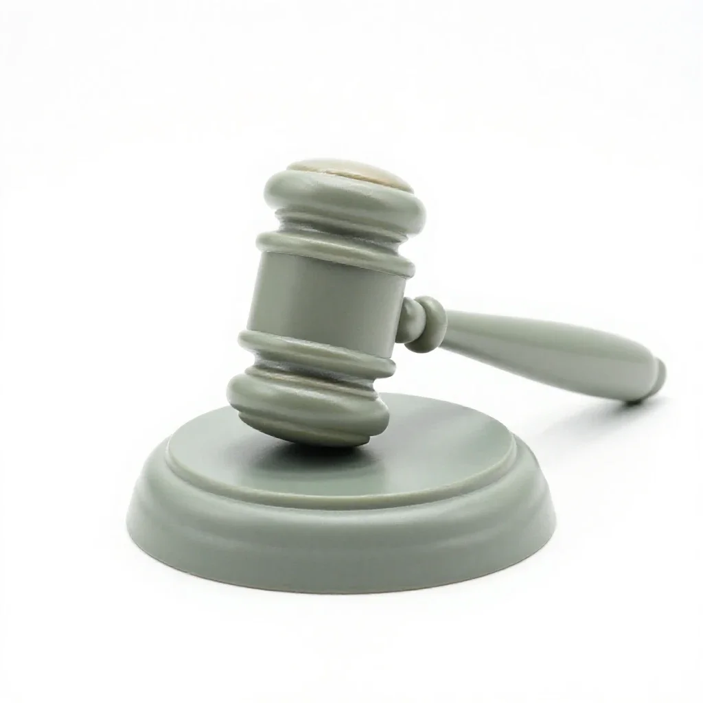 Gavel isolated on a white background