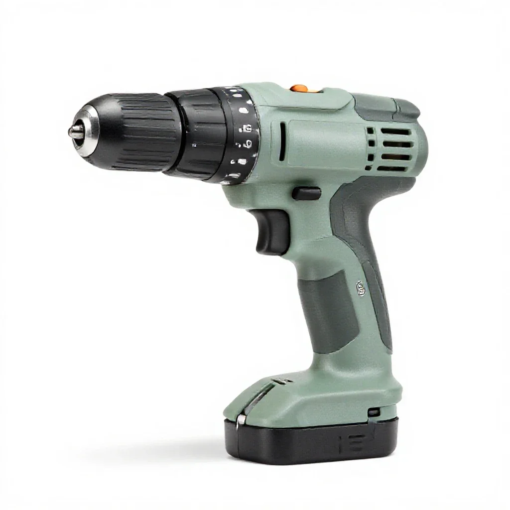 Electric drill isolated on a white background
