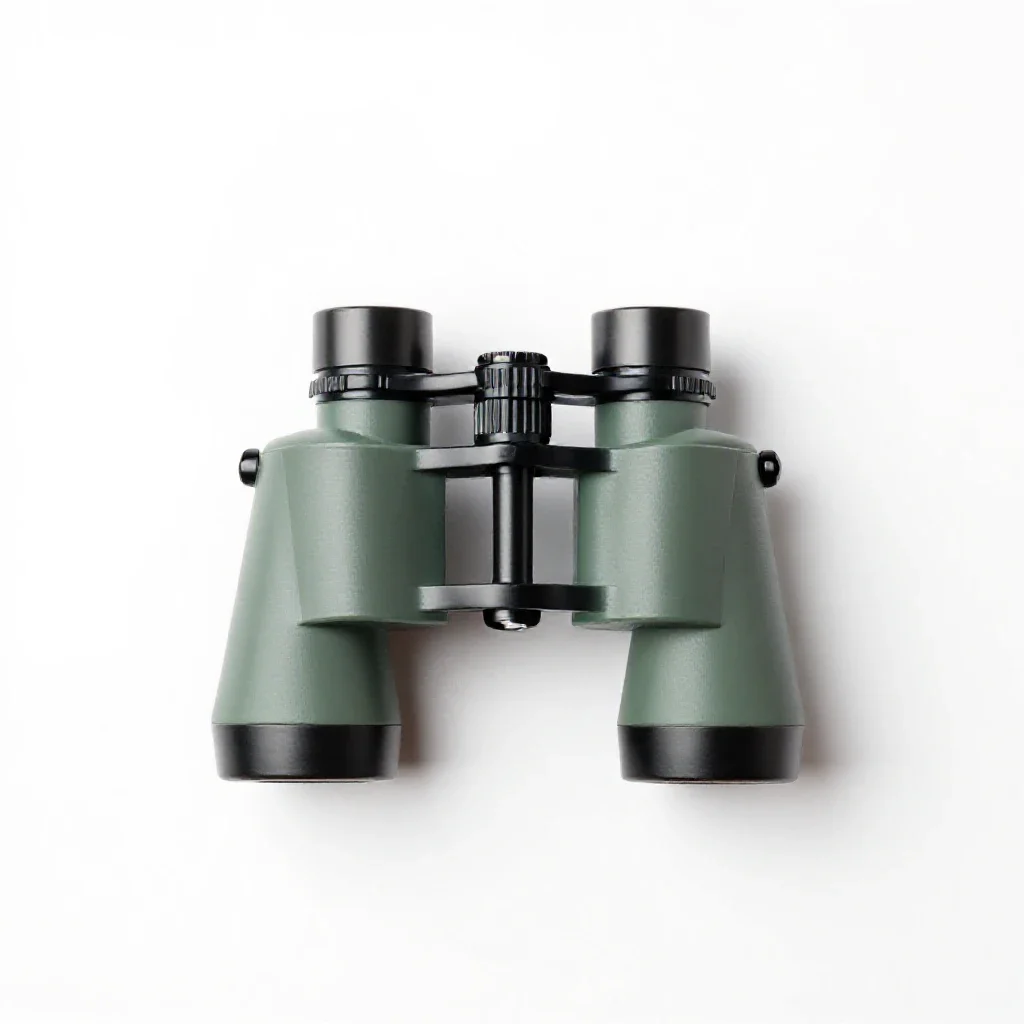 Captain's spyglass isolated on a white background