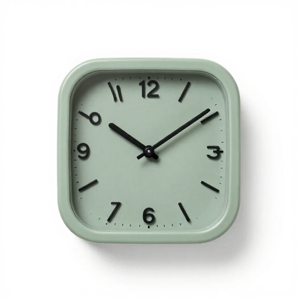 Longcase clock face isolated on a white background