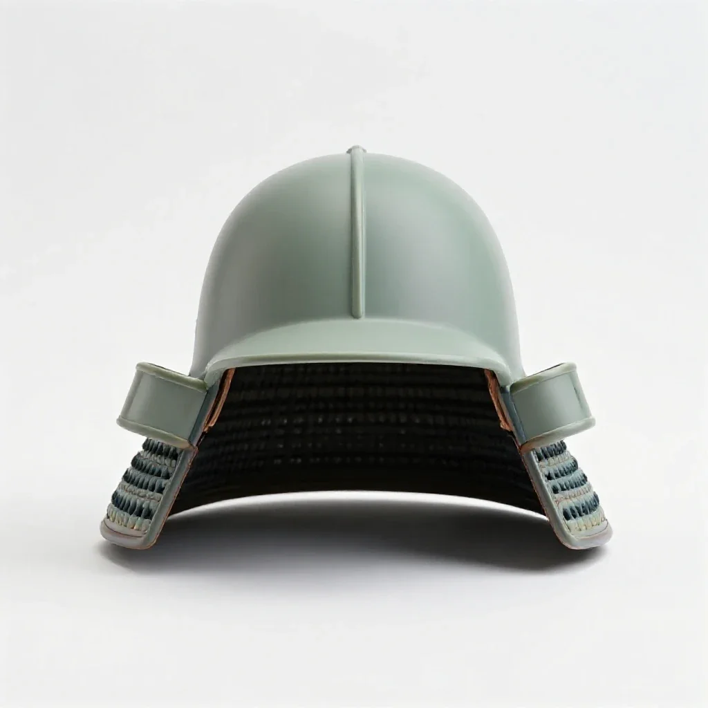 Samurai helmet isolated on a white background