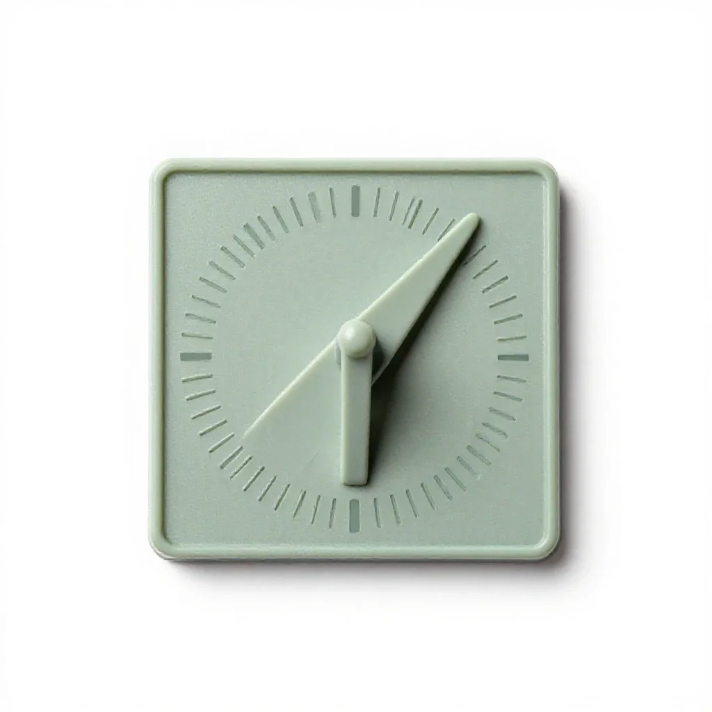 Sundial isolated on a white background