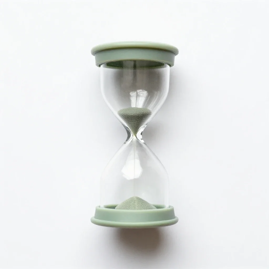 Hourglass isolated on a white background