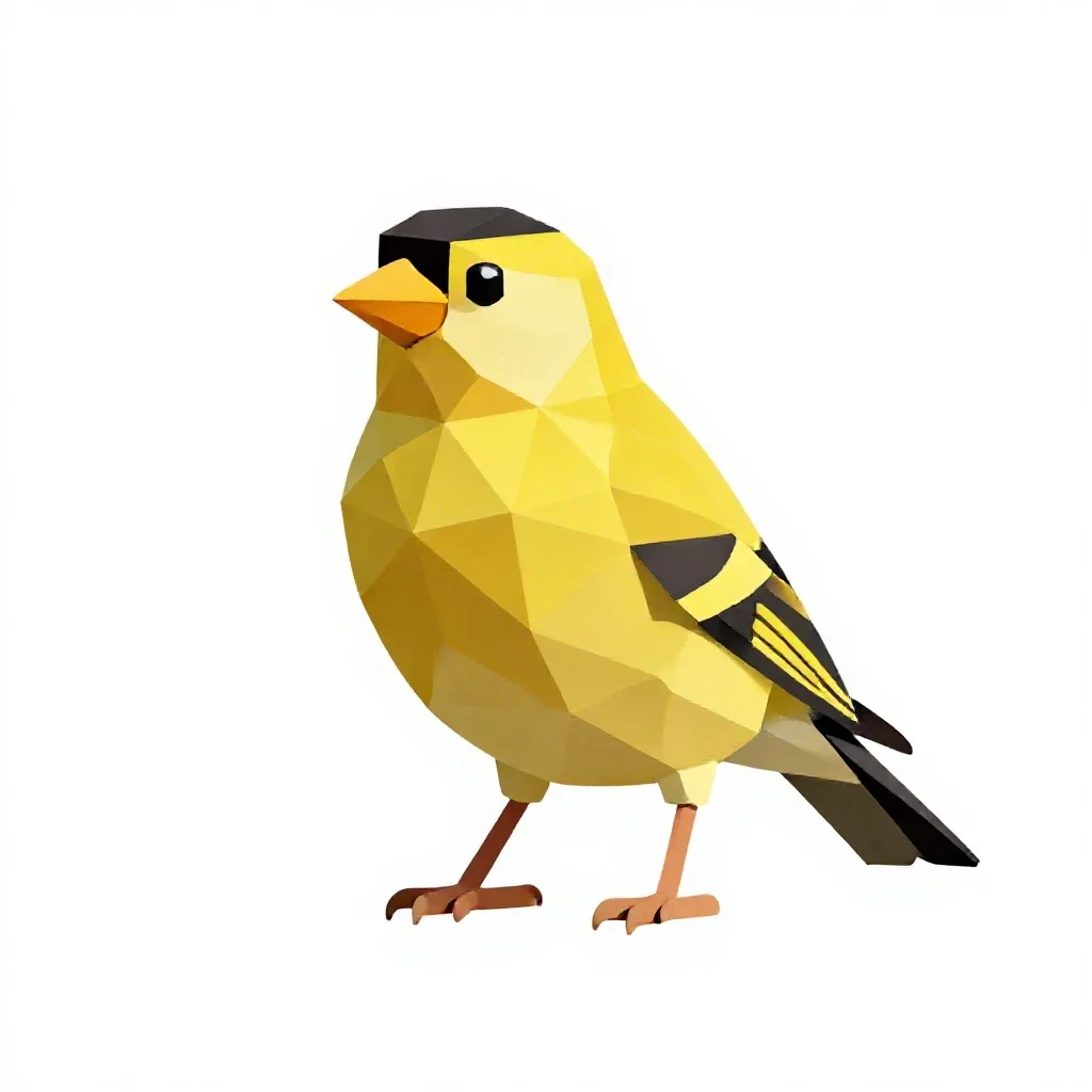 Goldfinch isolated on a white background