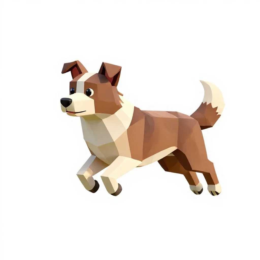 Border collie mid-leap isolated on a white background