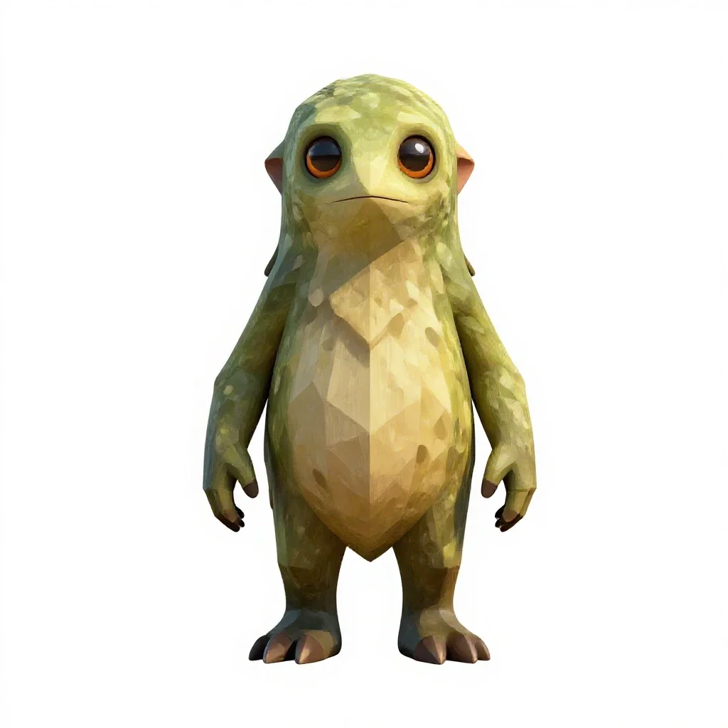 Lantern-eyed swamp wisp isolated on a white background