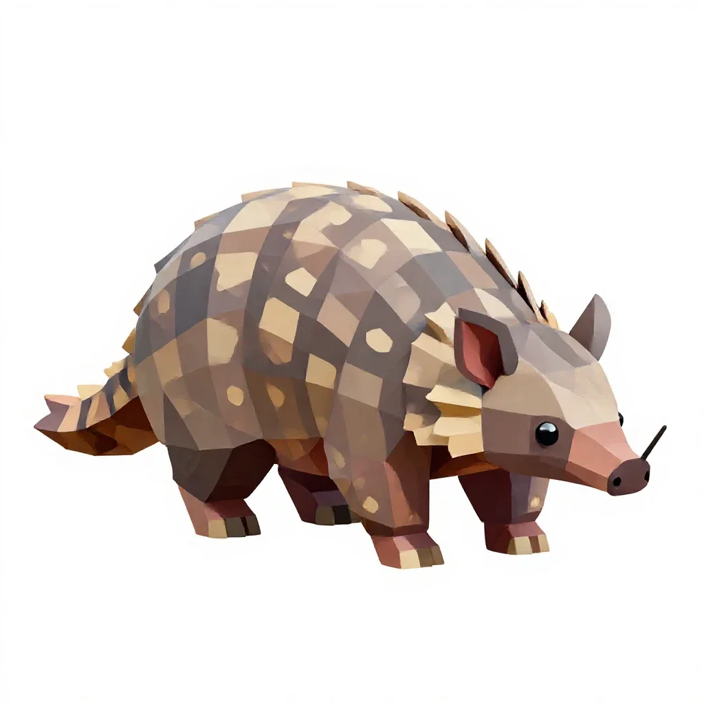 Pangolin isolated on a white background