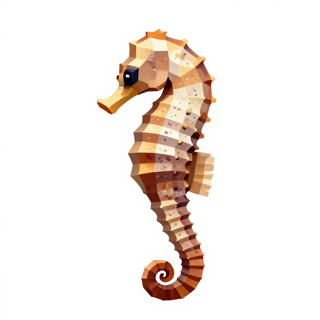 Seahorse isolated on a white background