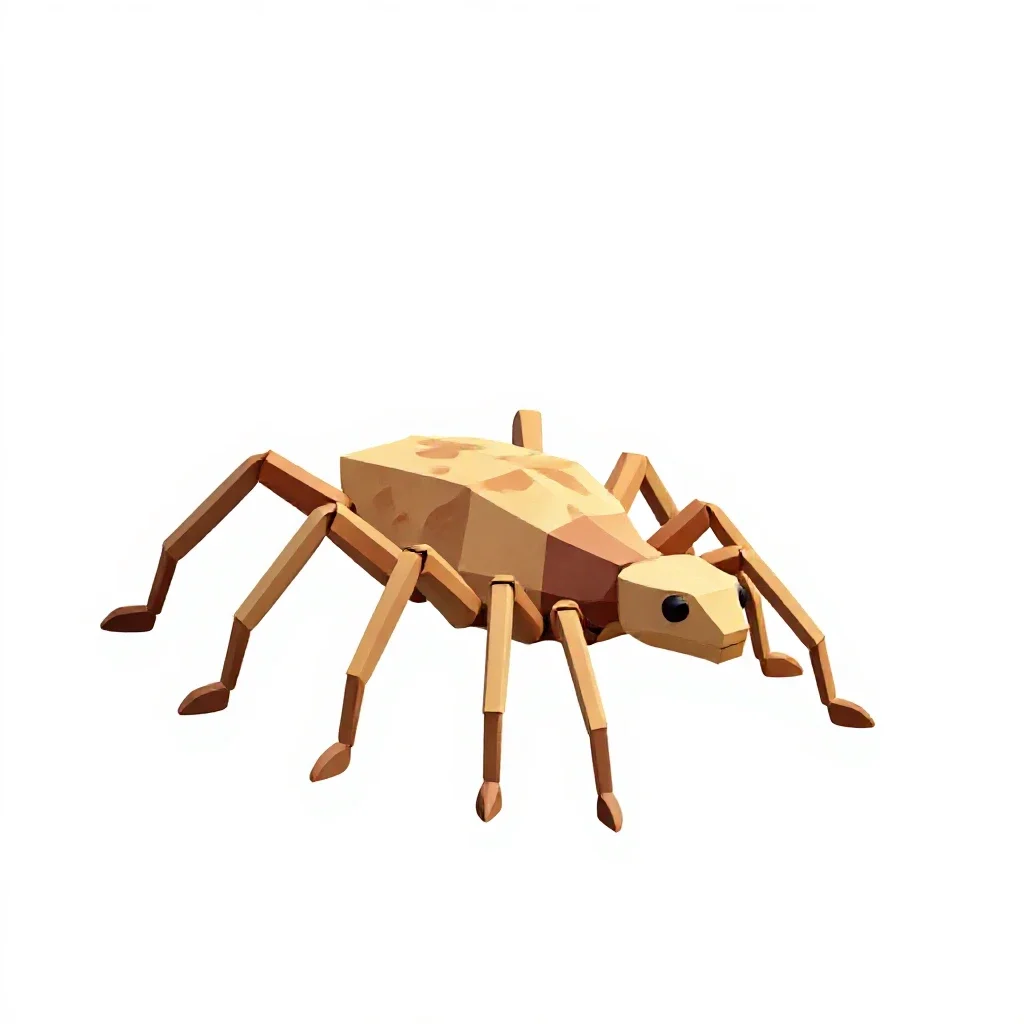 Six-legged desert strider isolated on a white background