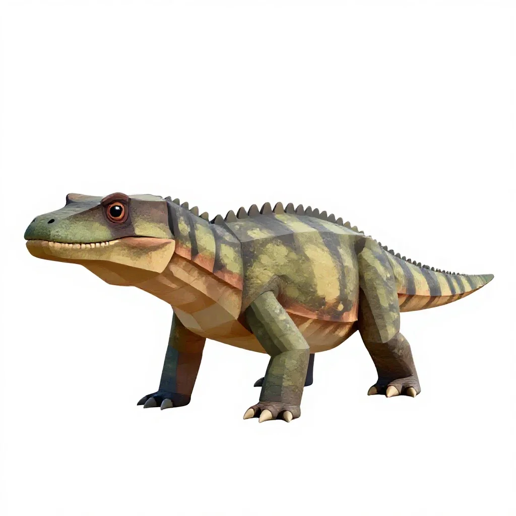 Mosasaurus isolated on a white background
