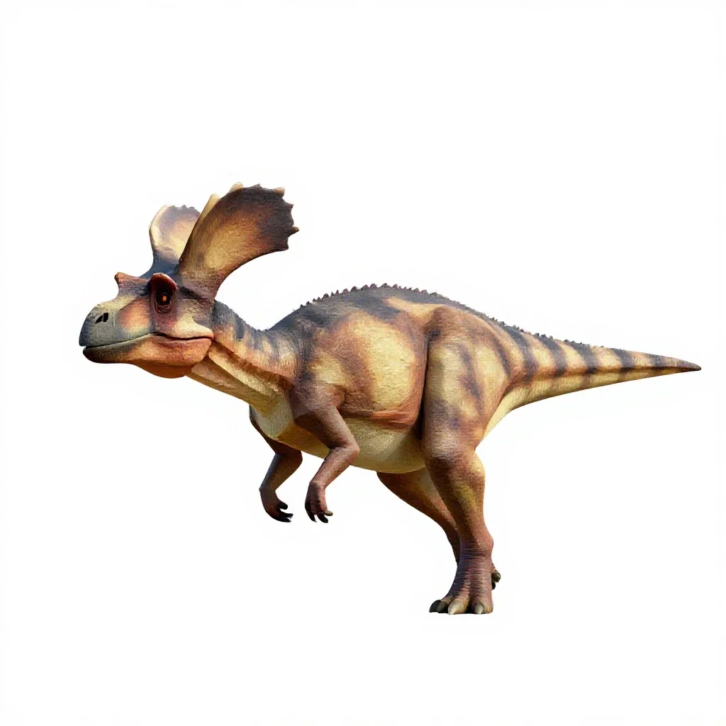 Parasaurolophus isolated on a white background