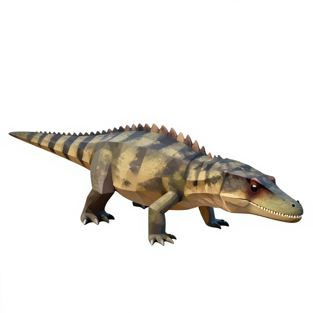 Plesiosaur isolated on a white background