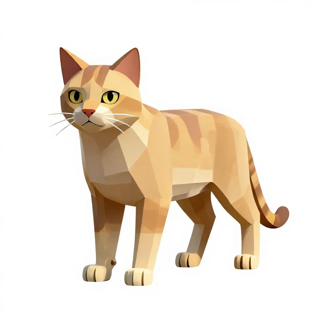 Sabre-toothed cat isolated on a white background