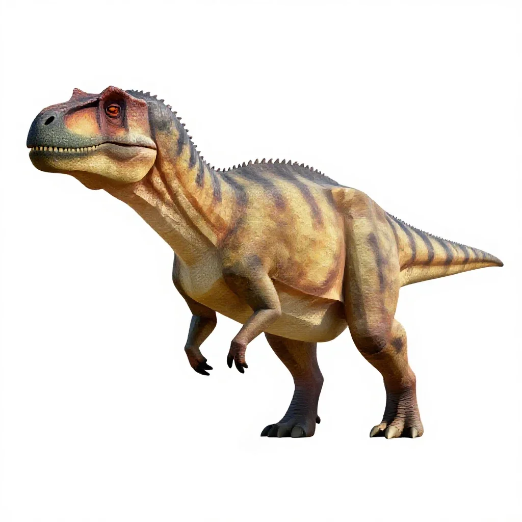 Therizinosaurus isolated on a white background