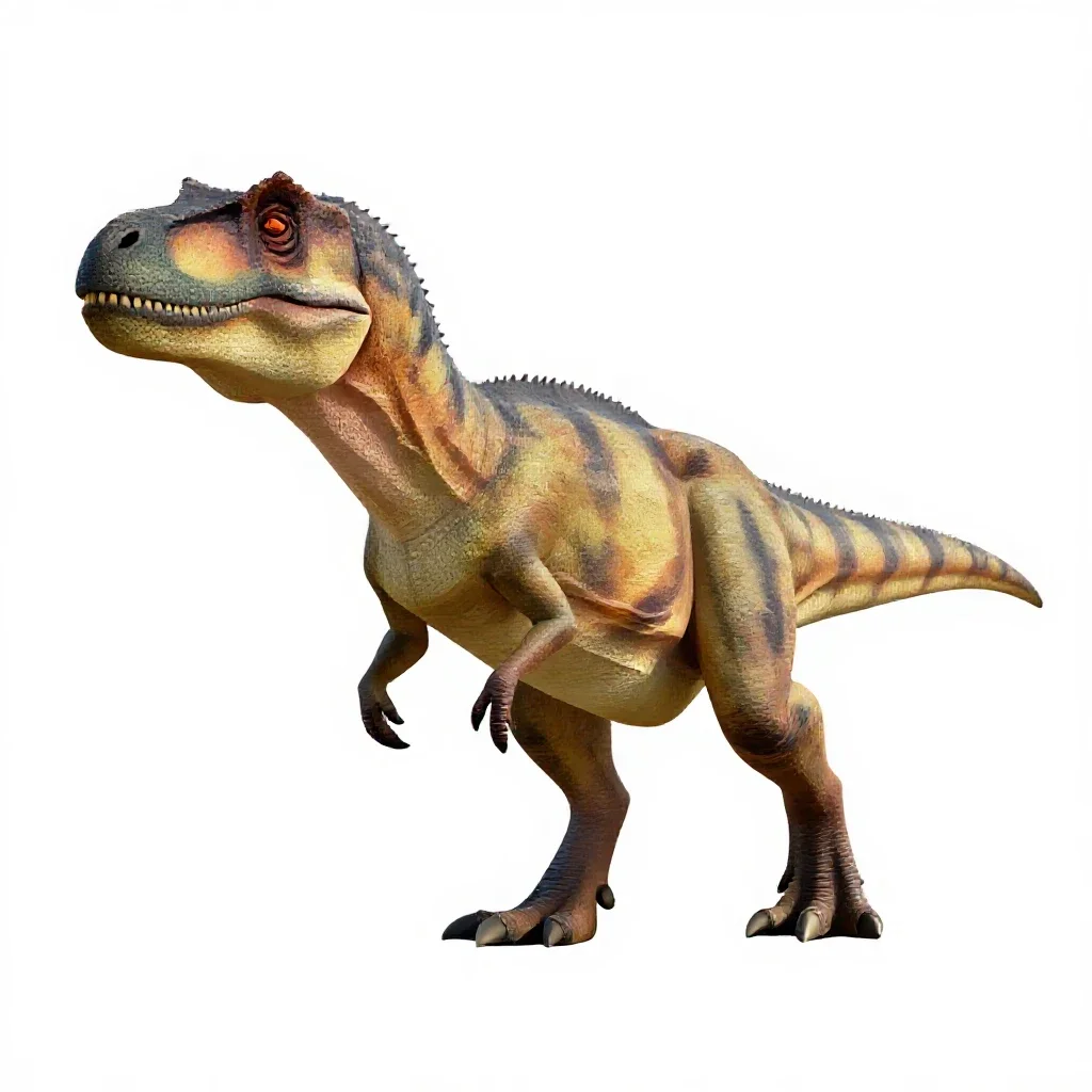Allosaurus isolated on a white background