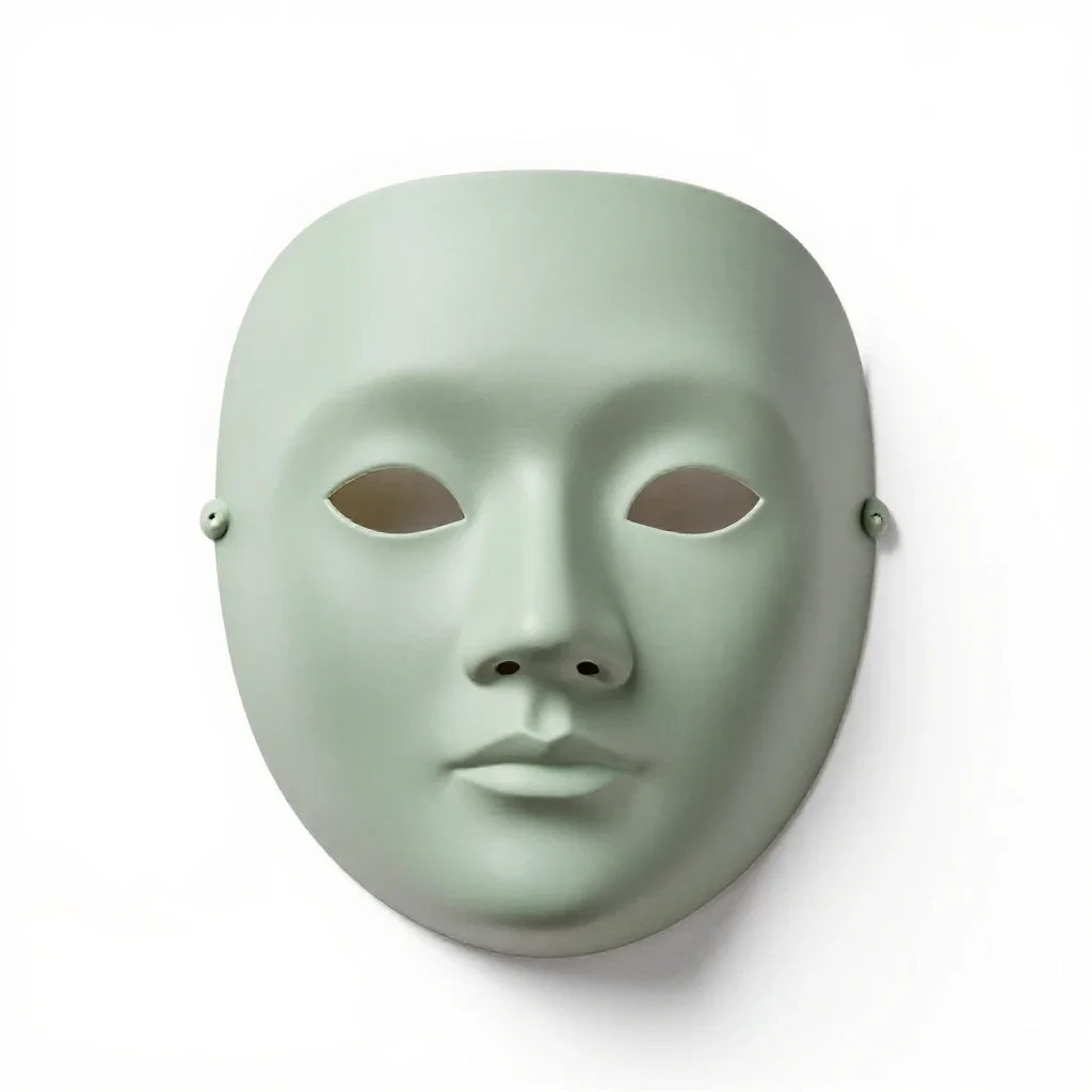 Ceremonial mask isolated on a white background