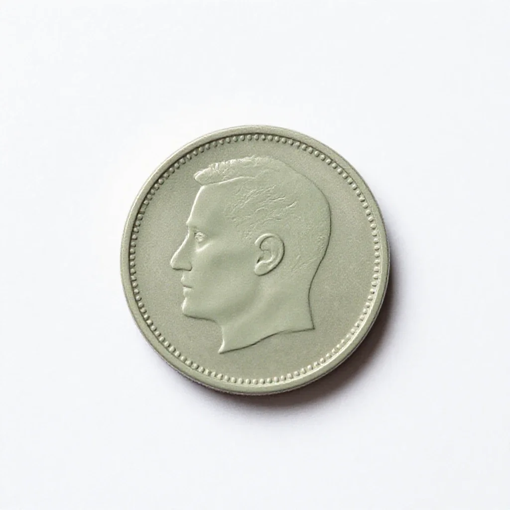 Coin hoard isolated on a white background
