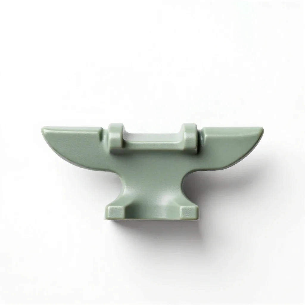 Dwarven forge anvil isolated on a white background
