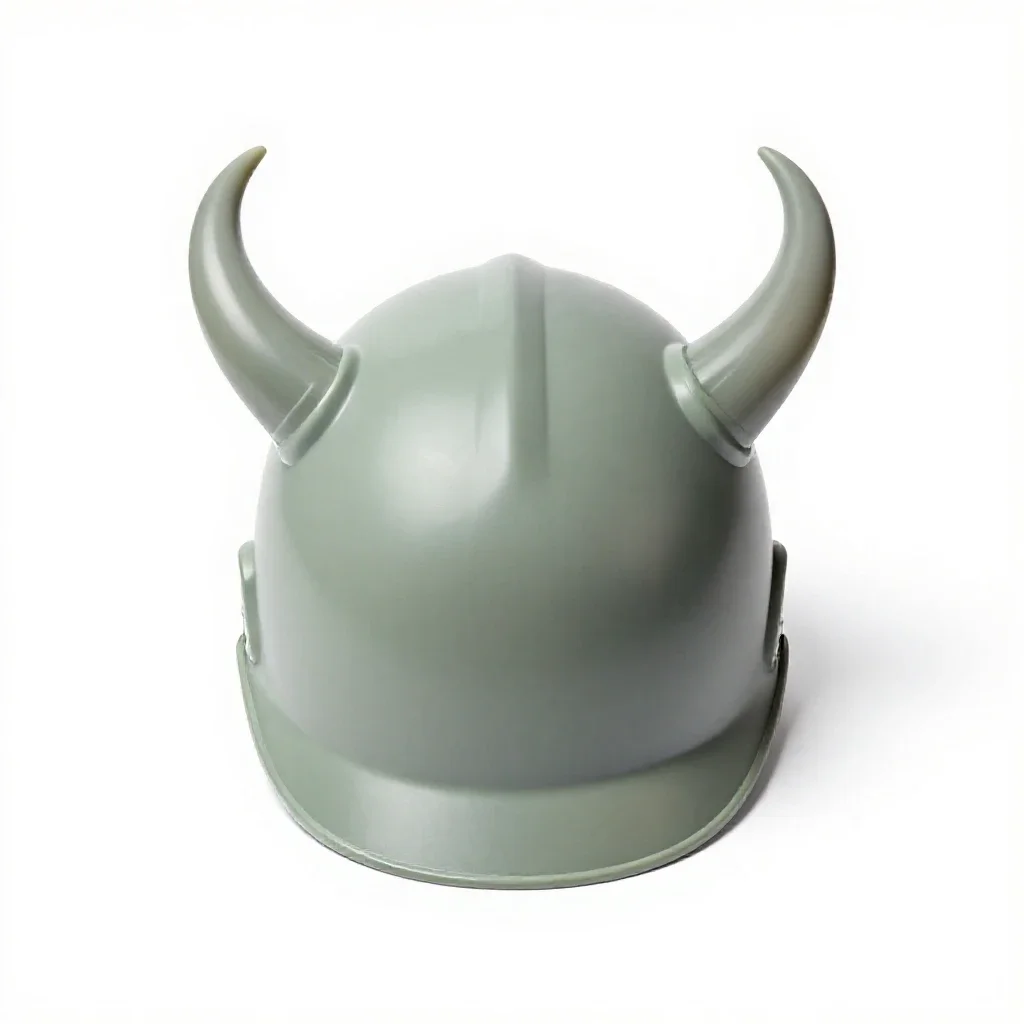 Horned helm isolated on a white background