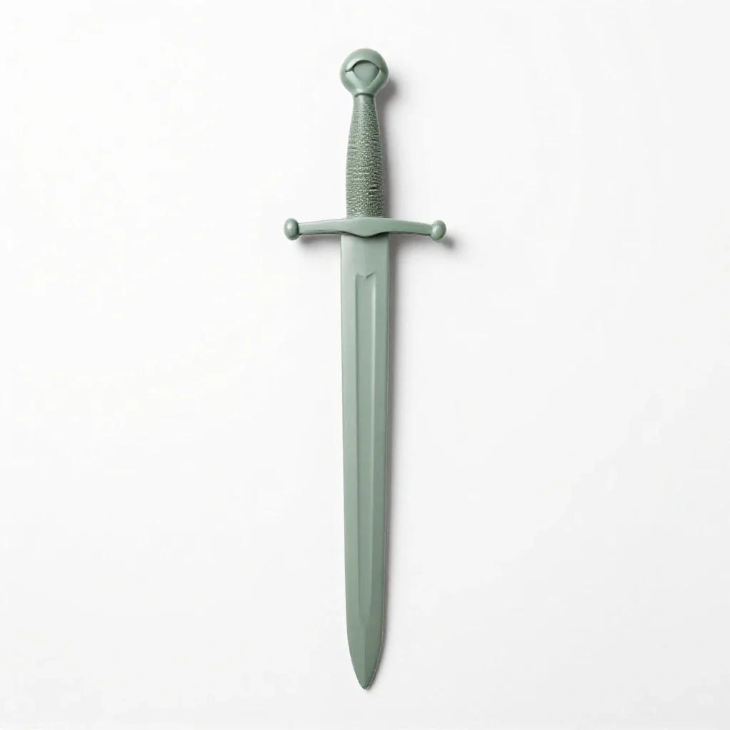 Knight's longsword isolated on a white background
