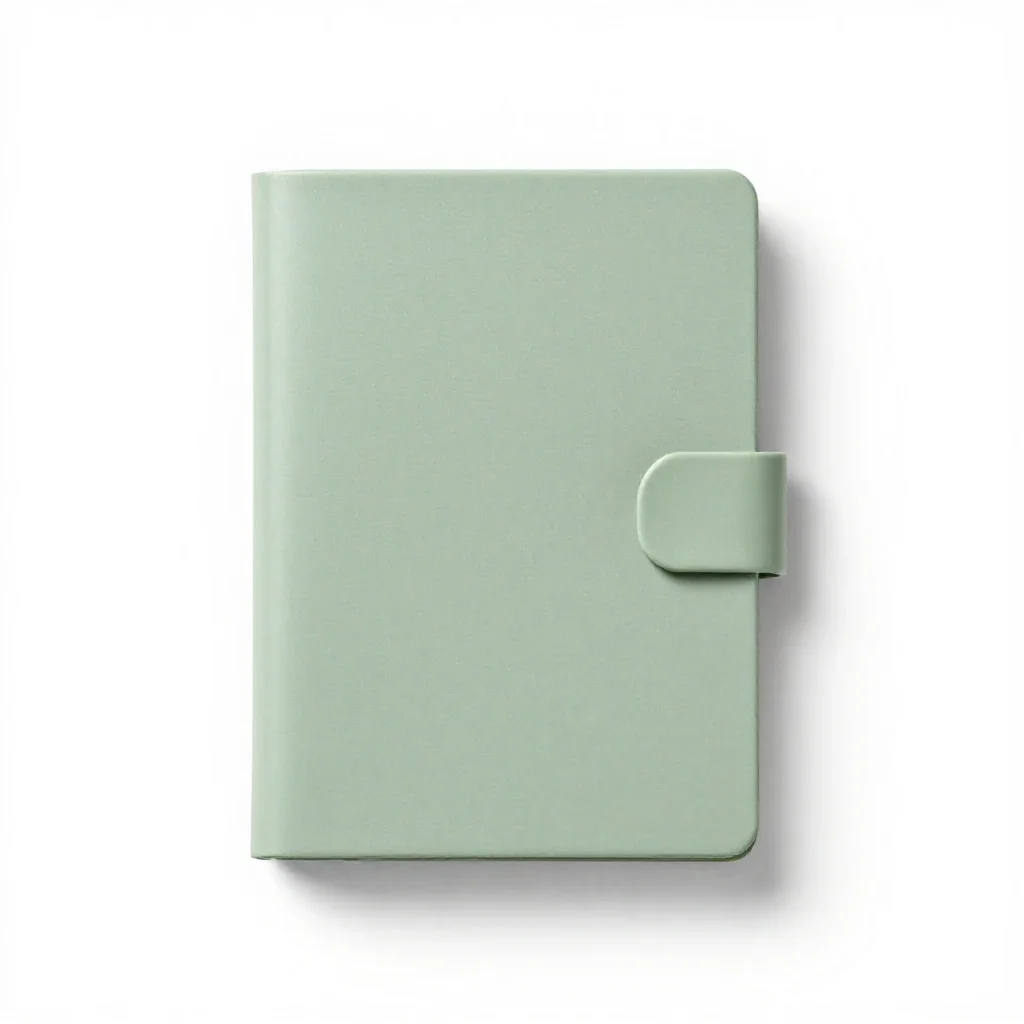 Spellbook with clasps isolated on a white background