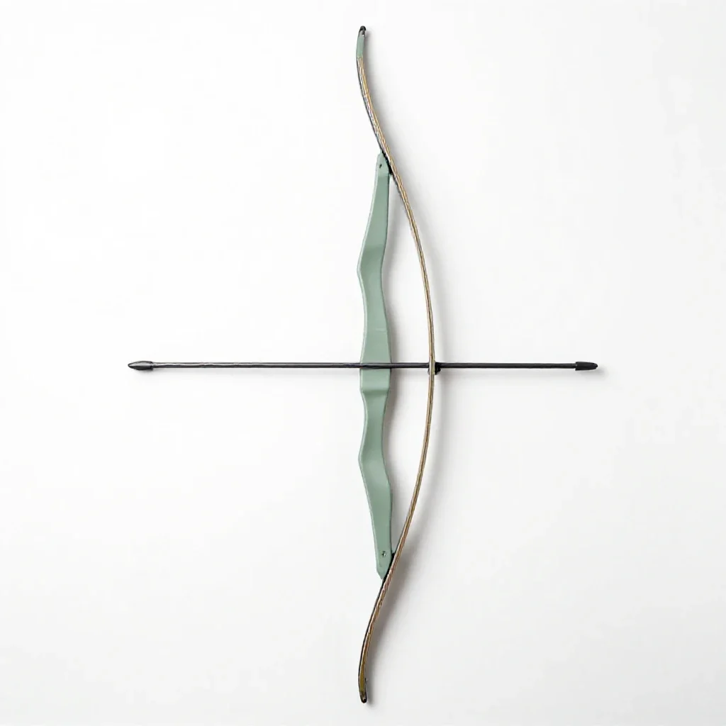 Elven bow isolated on a white background