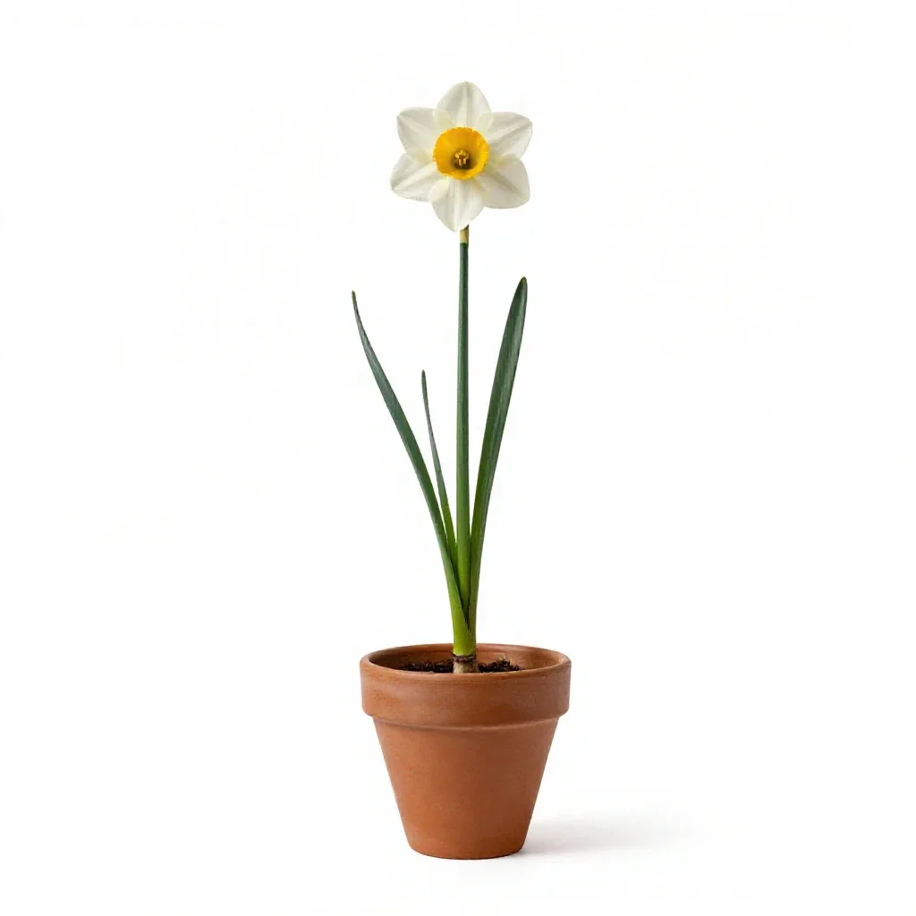 Daffodil isolated on a white background